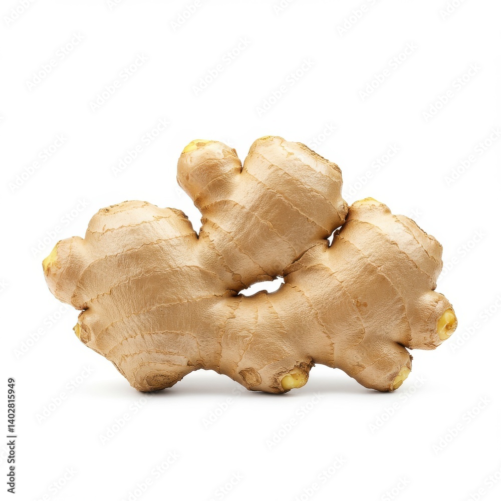 Ginger root close up studio shot on white background Ginger root close up studio shot on white background