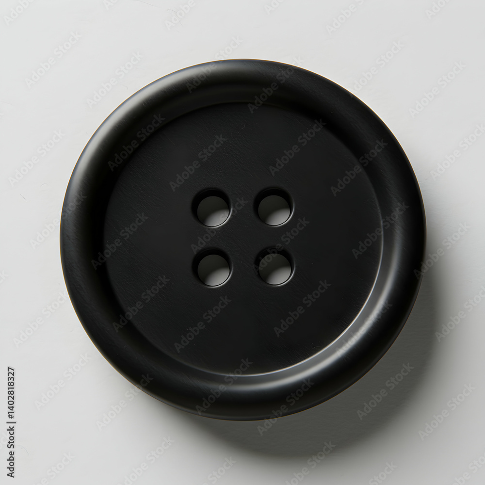 Black Button Large FourHole Fashion Accessory Black Button Large FourHole Fashion Accessory