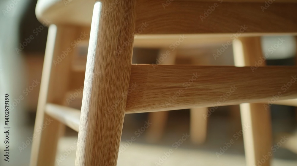 Carpenter assembling a wooden chair leg. Featuring woodwork and design Carpenter assembling a wooden chair leg. Featuring woodwork and design