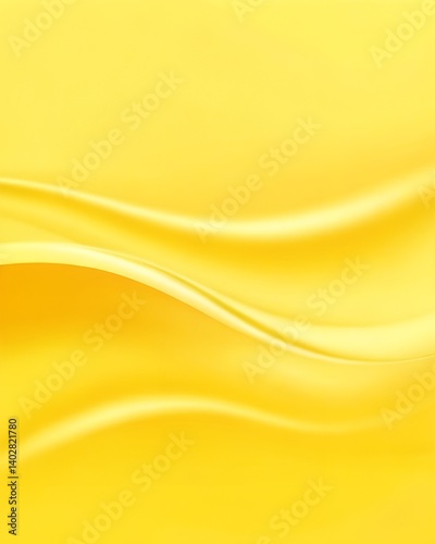 Soft flowing yellow background with elegant waves