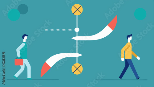 Two Paths Diverging An illustration of two diverging paths one labeled Genetic Predisposition and the other Lifestyle Choices with people walking on each path showing how choices
