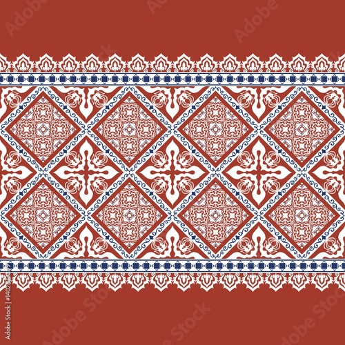 Geometric Ethnic Oriental Ikat Seamless Pattern Traditional Design for Background, Carpet, Wallpaper, Clothing, Wrapping, Batik, Fabric, Kebaya, Ceramic, JPEG Illustration. Embroidery Style.