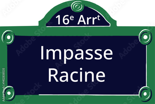 16e Arrt, Elegant Parisian Street Sign