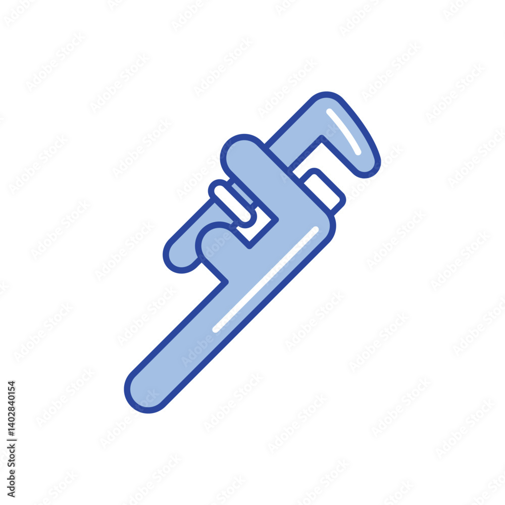 Pipe Wrench Icon vector stock illustration Pipe Wrench Icon vector stock illustration