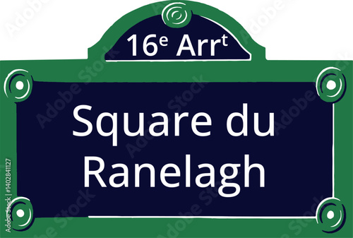 16e Arrt, Elegant Parisian Street Sign