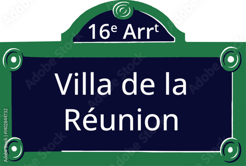 16e Arrt, Elegant Parisian Street Sign