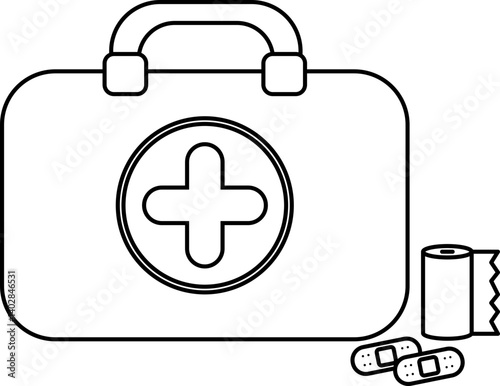 First aid kit icon