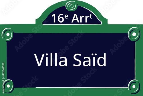 16e Arrt, Elegant Parisian Street Sign