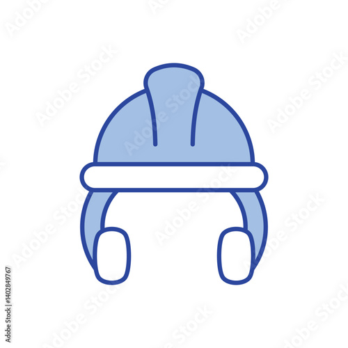 Hard Hat Icon vector stock illustration