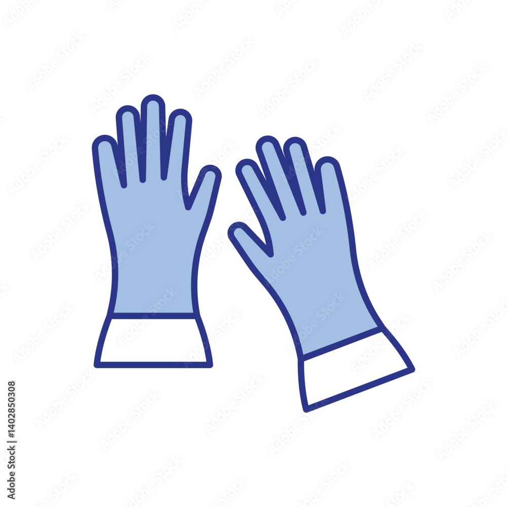 Fototapeta premium Work Gloves Icon vector stock illustration