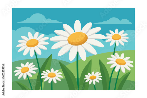 daisies in the sky