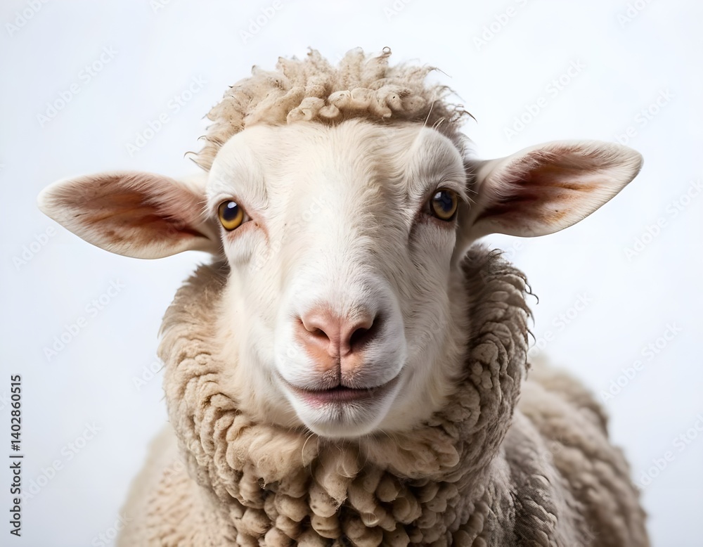 Obraz premium Friendly Sheep Portrait