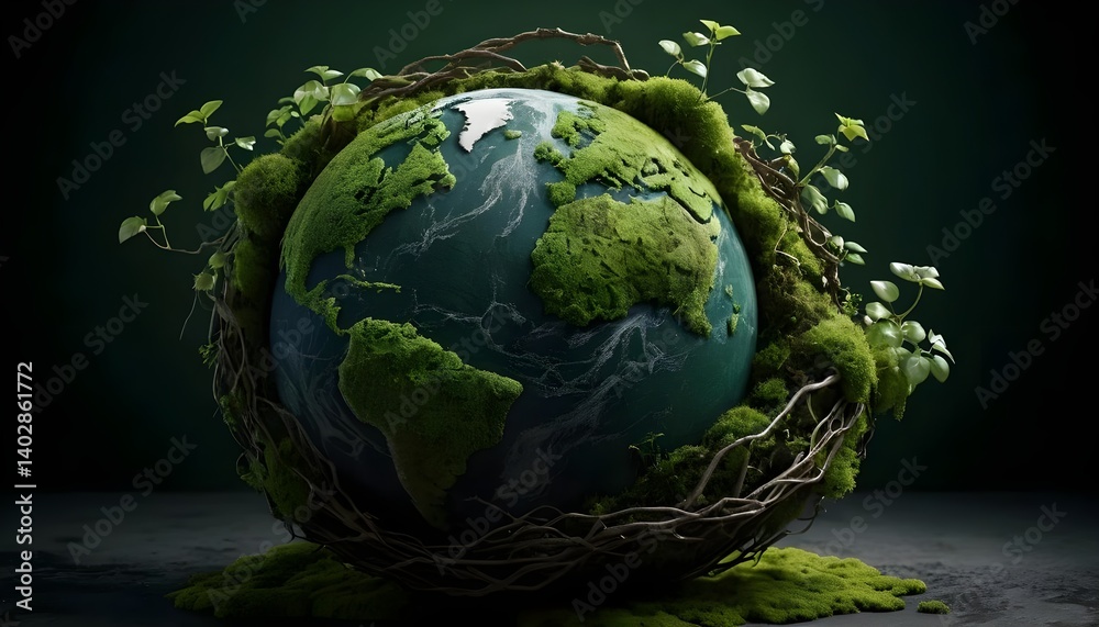 Fototapeta premium Earth Enveloped in Nature