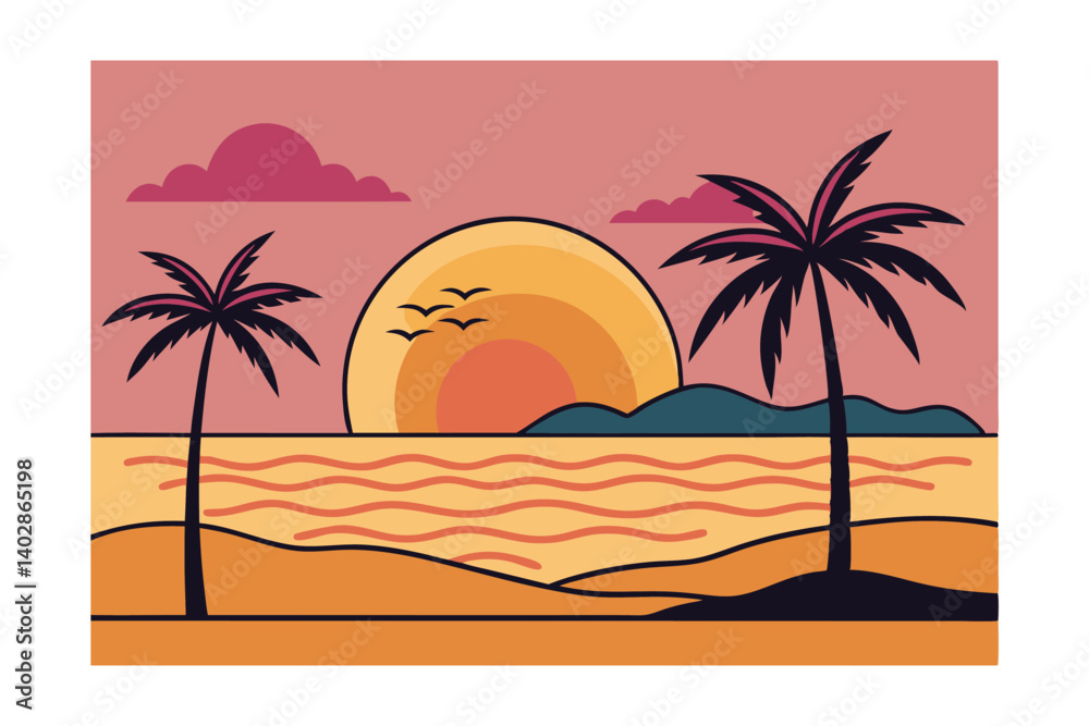 Obraz premium tropical beach background