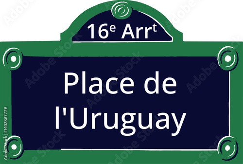 16e Arrt, Elegant Parisian Street Sign