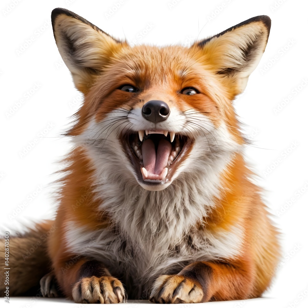 Fototapeta premium Happy Red Fox