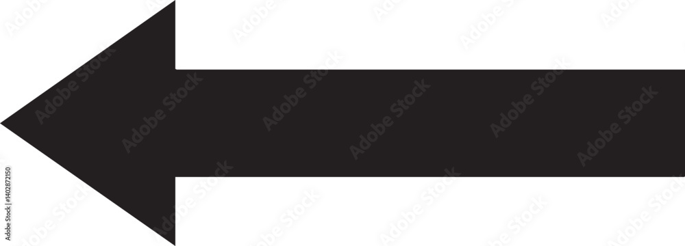 Simple Black Left-Facing Arrow Icon Simple Black Left-Facing Arrow Icon