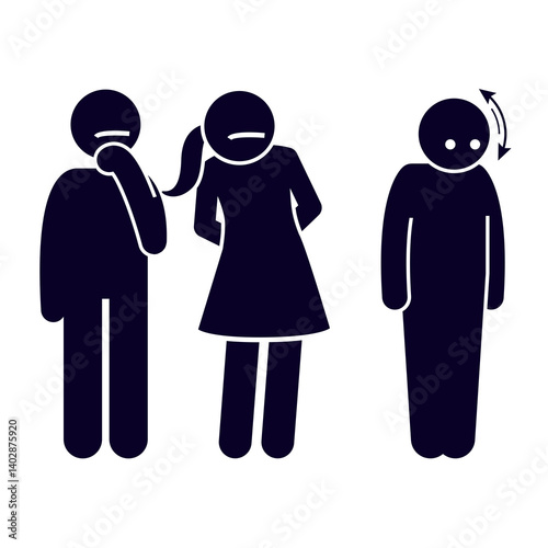 vector illustration of a character being isolated