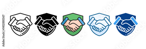 Trust Icon Set Multiple Style Collection