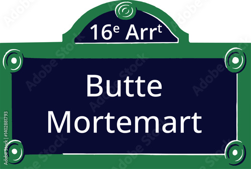 16e Arrt, Elegant Parisian Street Sign
