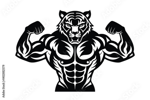 tiger-bodybuilder-vector-icons--.eps