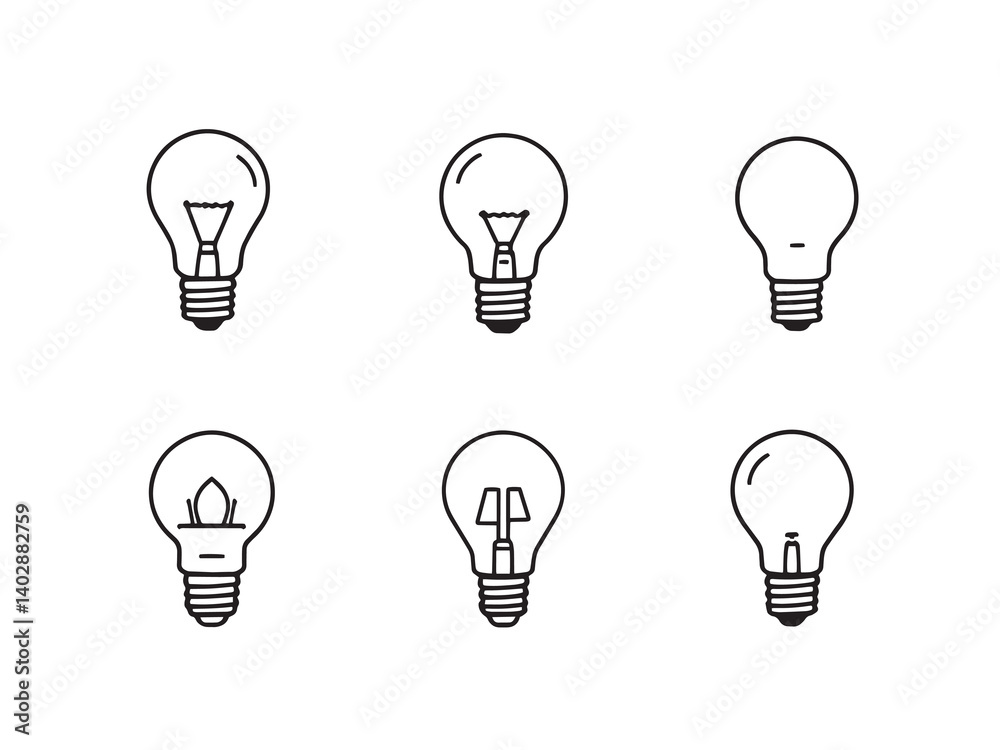 Light Bulb Clean Drawing Design Light Bulb Clean Drawing Design