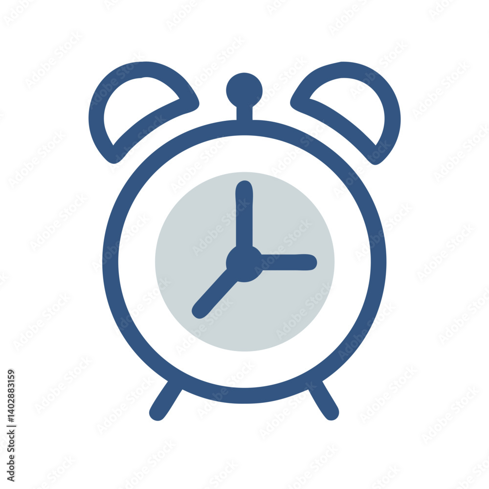 Alarm Clock Icon Representing Daily Schedule and Time Management Alarm Clock Icon Representing Daily Schedule and Time Management