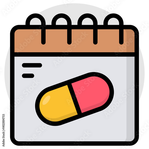 A unique design icon of doctor appointment