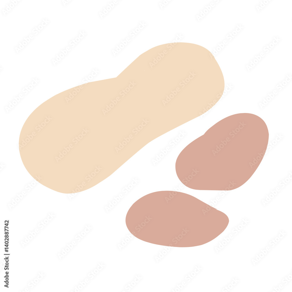 Peanuts vector illustration Peanuts vector illustration