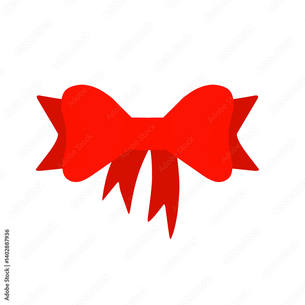 Red bows and ribbon Red bows and ribbon