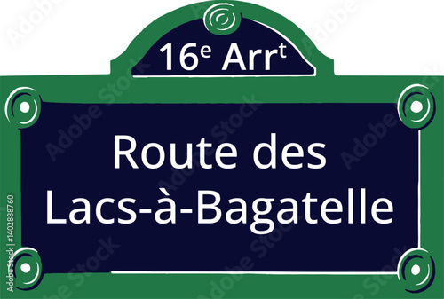 16e Arrt, Elegant Parisian Street Sign
