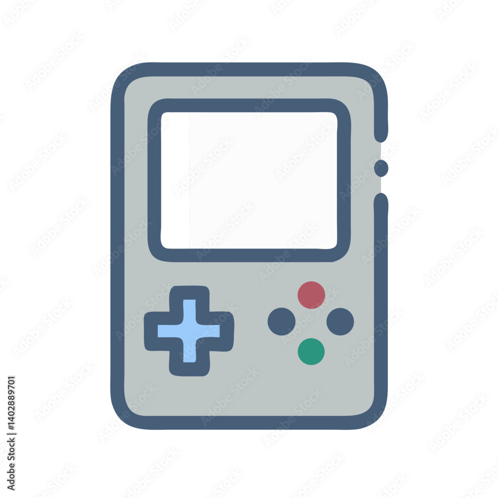 Handheld Game Console Icon Representing Portable Gaming and Entertainment Handheld Game Console Icon Representing Portable Gaming and Entertainment