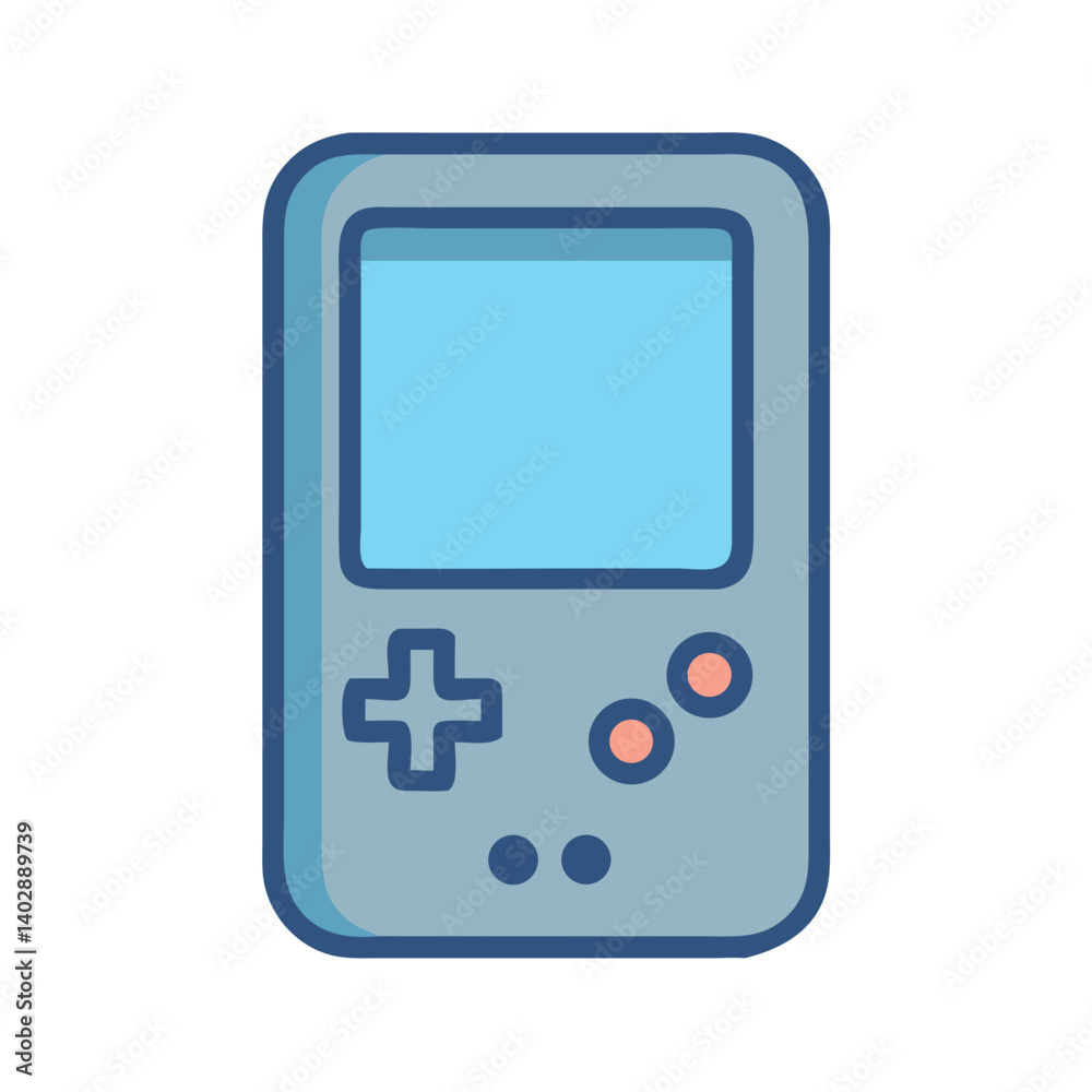 Handheld Game Console Icon Representing Portable Gaming and Entertainment Handheld Game Console Icon Representing Portable Gaming and Entertainment