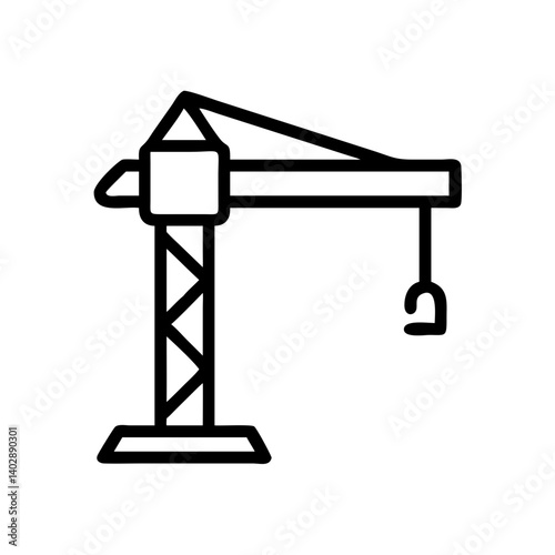 Construction crane icon