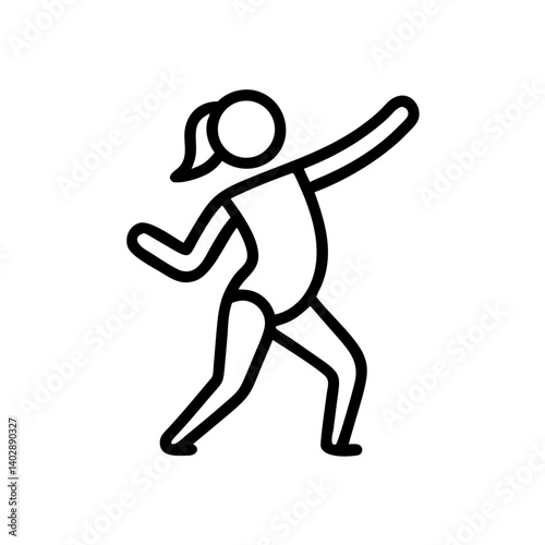 The iconic dancing silhouette