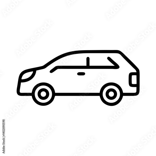 Linear car icon