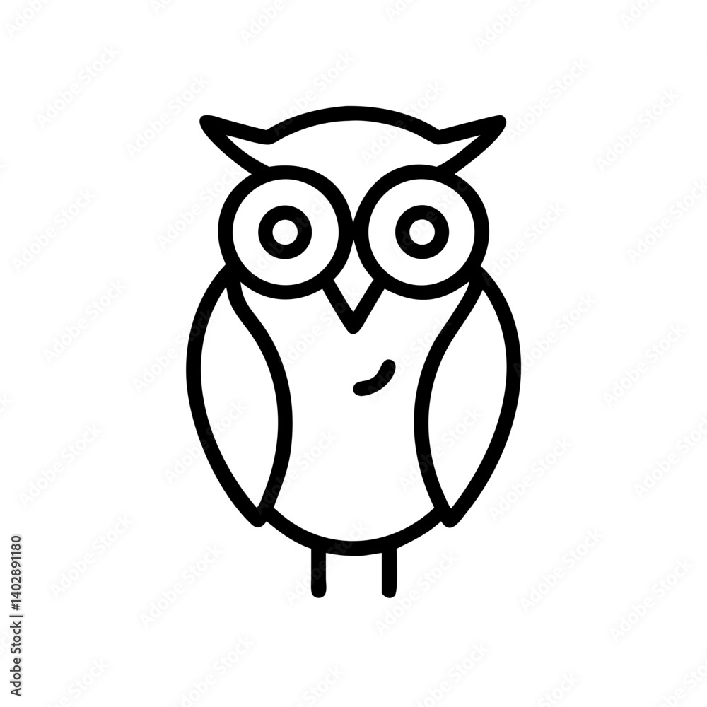 Tree icon with owl