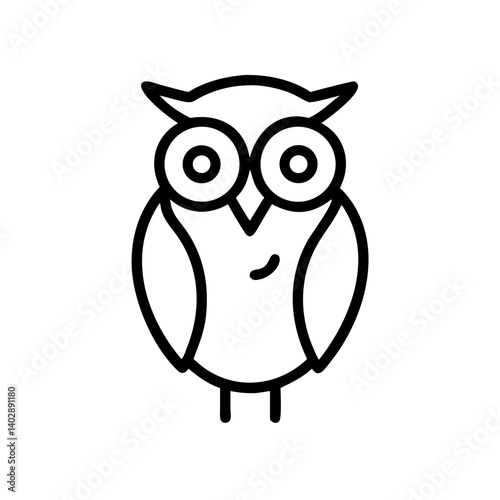 Obraz na płótnie Tree icon with owl w salonie