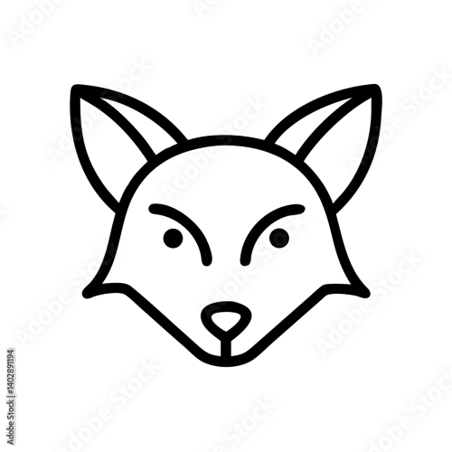 Obraz Tree icon with fox