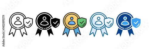 Trustworthy Icon Set Multiple Style Collection