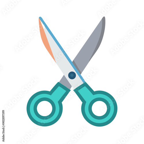 Scissors Icon Representing Paper Crafting and Creative Cutting Activities
