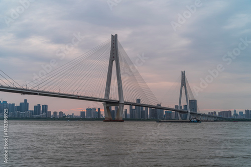 the bridge over the river