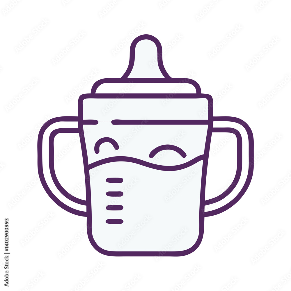 Training Cup Representing Toddler Hydration and Early Childhood Development Training Cup Representing Toddler Hydration and Early Childhood Development