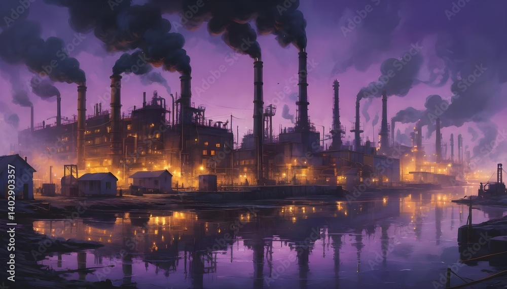 Naklejka premium Industrial Twilight