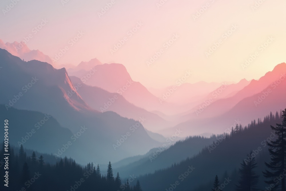 Obraz premium Soft gradient colors in nature landscape background , earthy, landscape