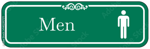 Restroom sign men