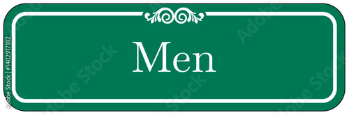 Restroom sign men