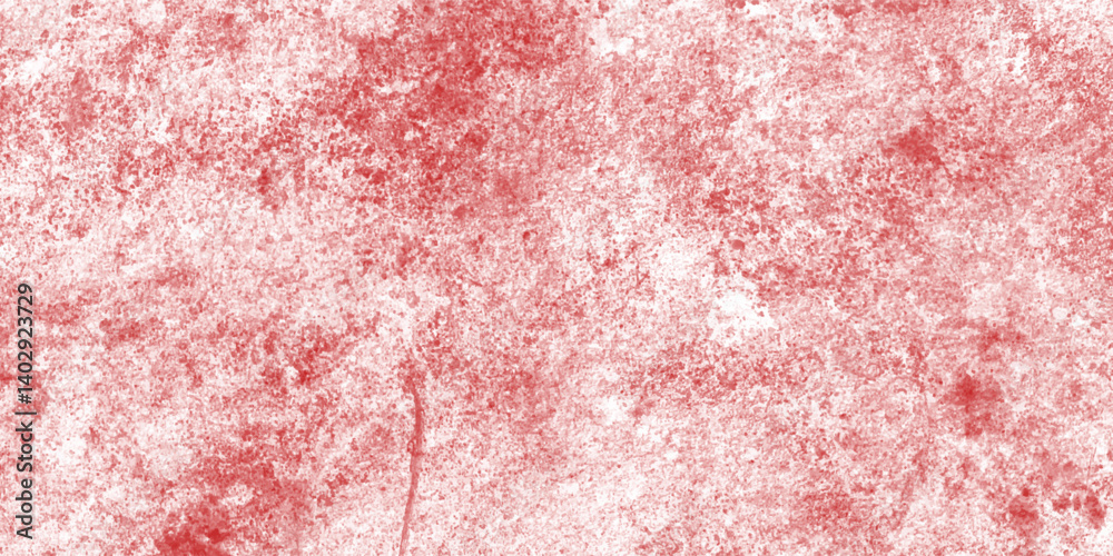 Fototapeta premium Distressed wall background with red grunge paint and textures