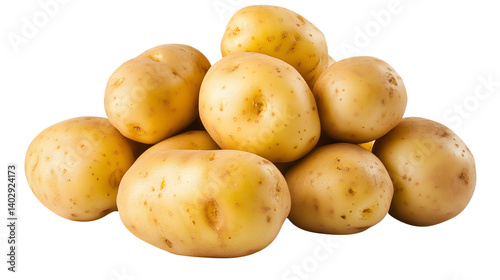 Fresh Potatoes on Transparent Background - High-Quality Isolated Image for Versatile Design Projects