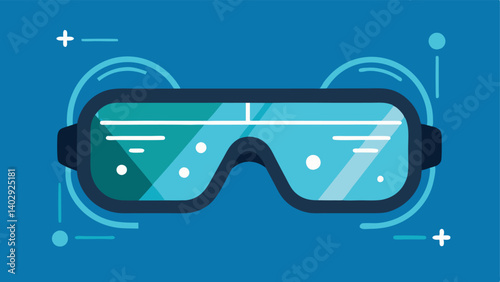 Smart Glasses for Visual Enhancement A pair of glasses with augmented reality features showing text and navigation directions overlaying the real world for better orientation.